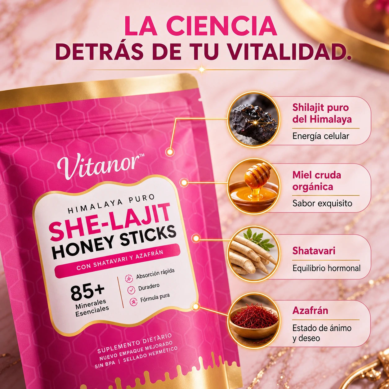 Vitanor™: Stick de Miel She-Lajit